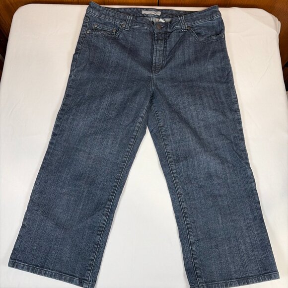 Chico's Denim - Chico's Dark Wash Cropped Ankle Jeans